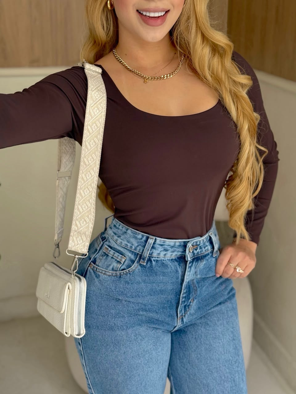 Blusa Daliza mocca