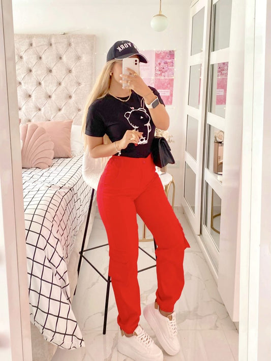 Pantalon Eloise rojo
