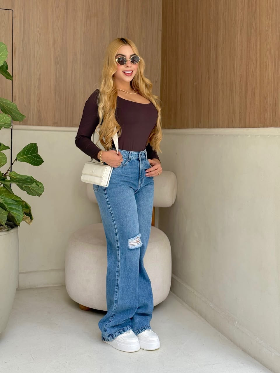 Blusa Daliza mocca