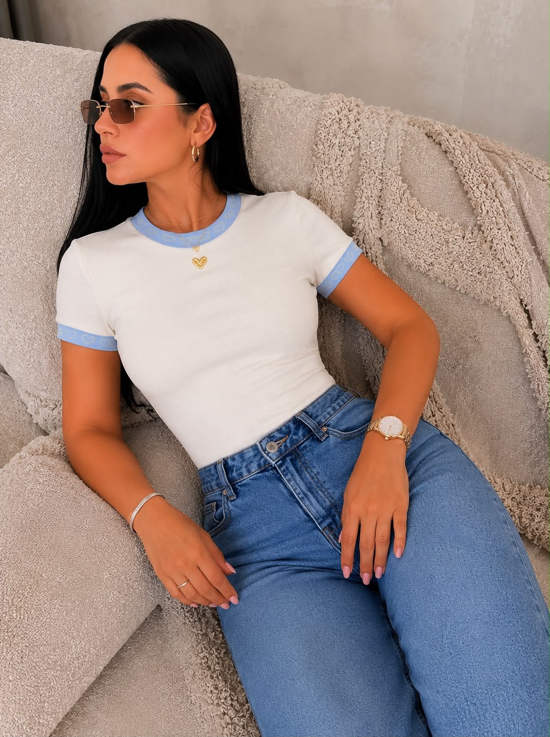 Body Dani crudo celeste
