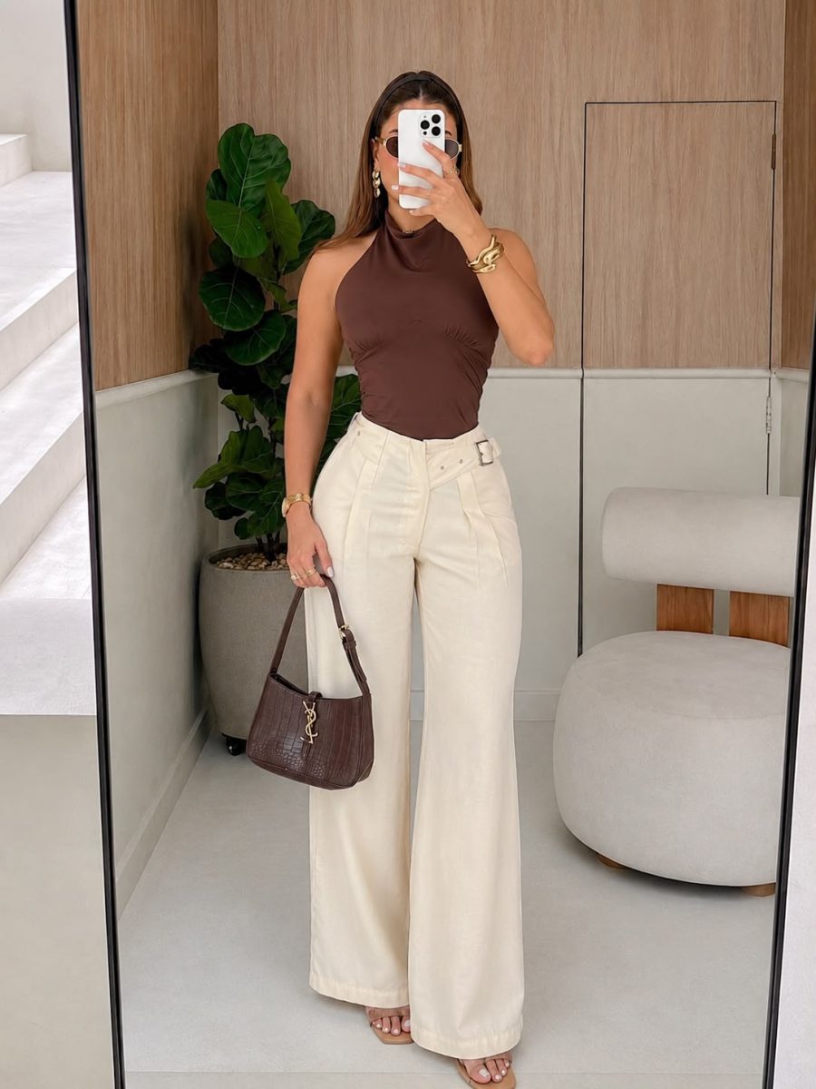Blusa marbel (mocca )