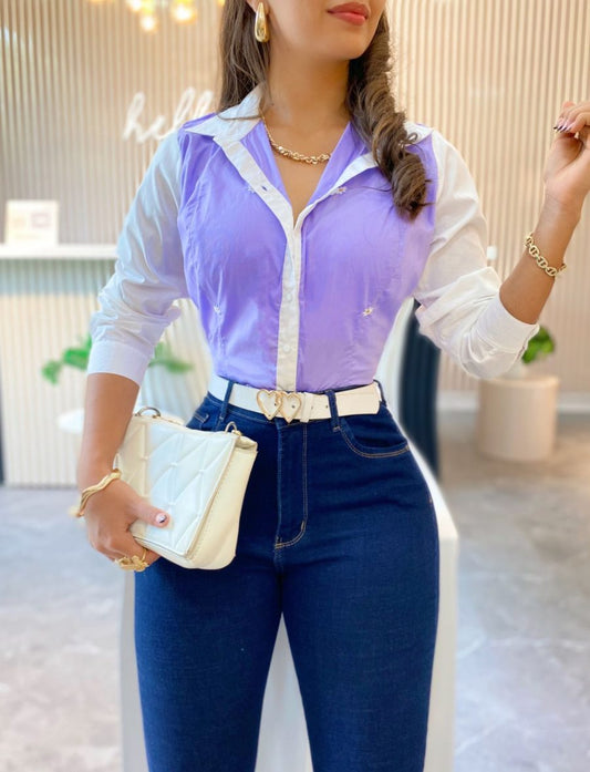 Camisera Yasmín lila