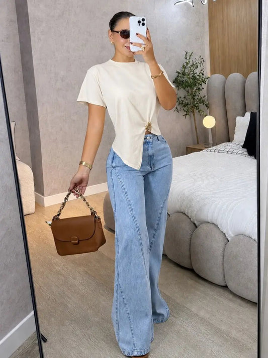 Blusa Alissa (marfil) - EMA COLOMBIA