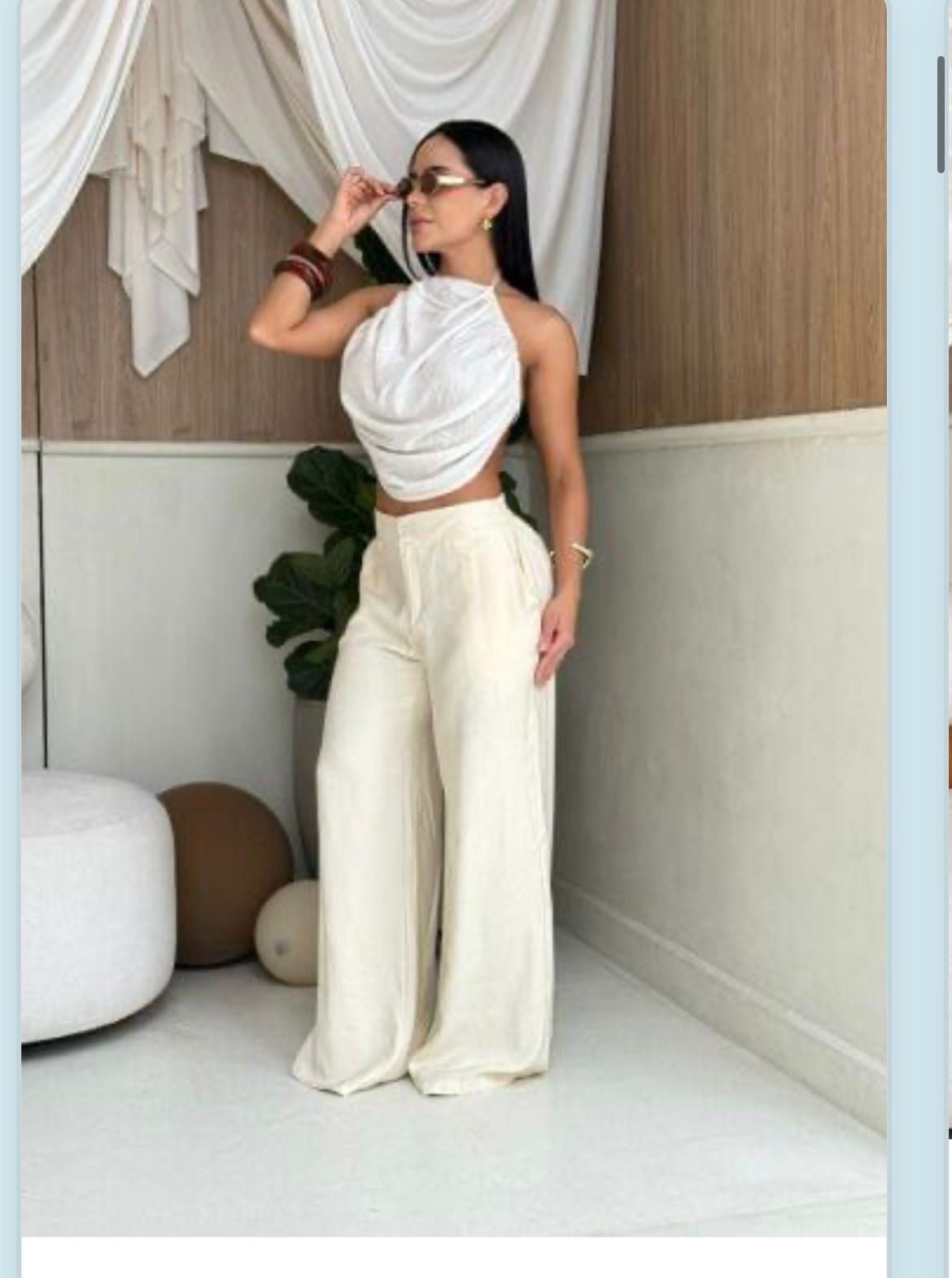 Blusa caracol (crudo) - EMA COLOMBIA