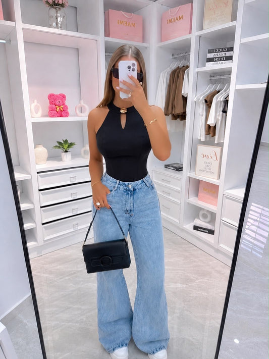 Blusa dairanis negro - EMA COLOMBIA