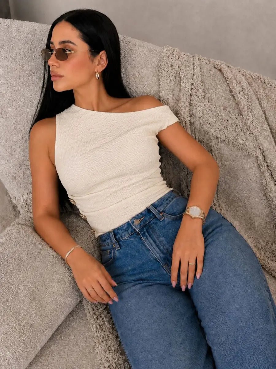 Blusa julianne (beige) - EMA COLOMBIA