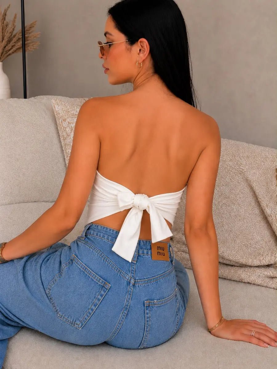 Blusa marini (marfil) - EMA COLOMBIA