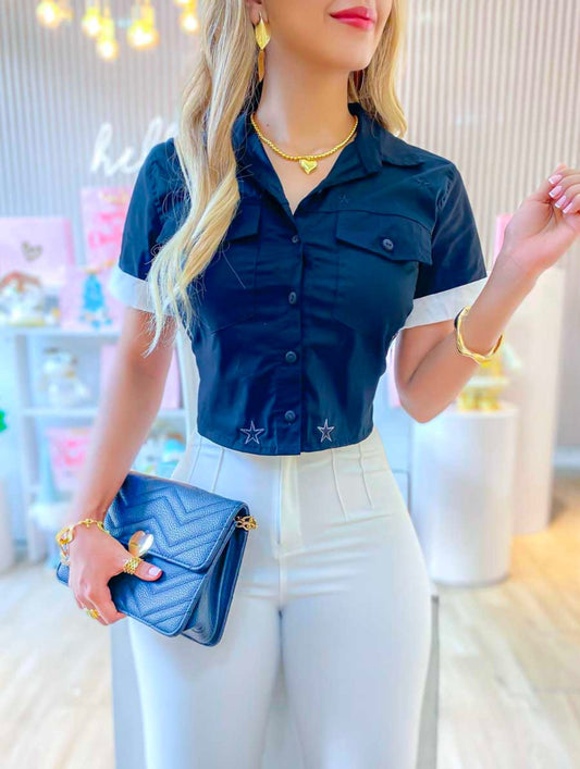 Camisera Isis Negra - EMA COLOMBIA