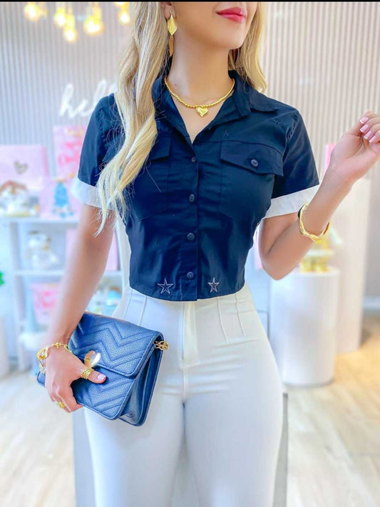 Camisera Marilin negro - EMA COLOMBIA
