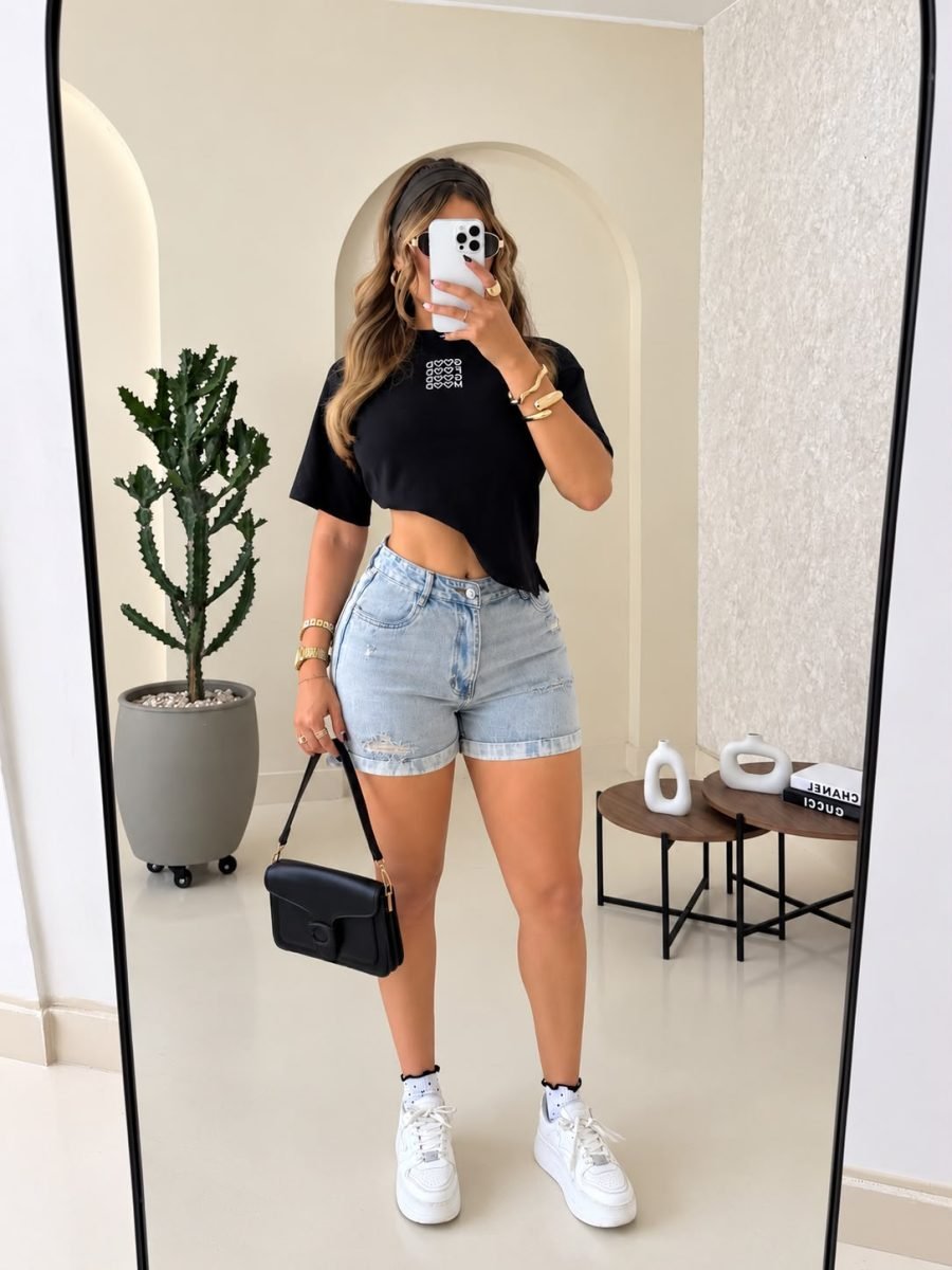 Camiseta Oversized mood (negro ) - EMA COLOMBIA