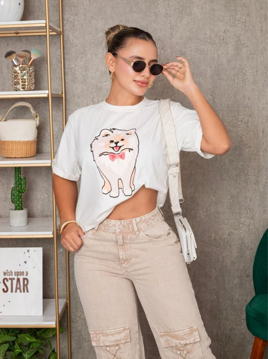 Camiseta oversized pom - EMA COLOMBIA