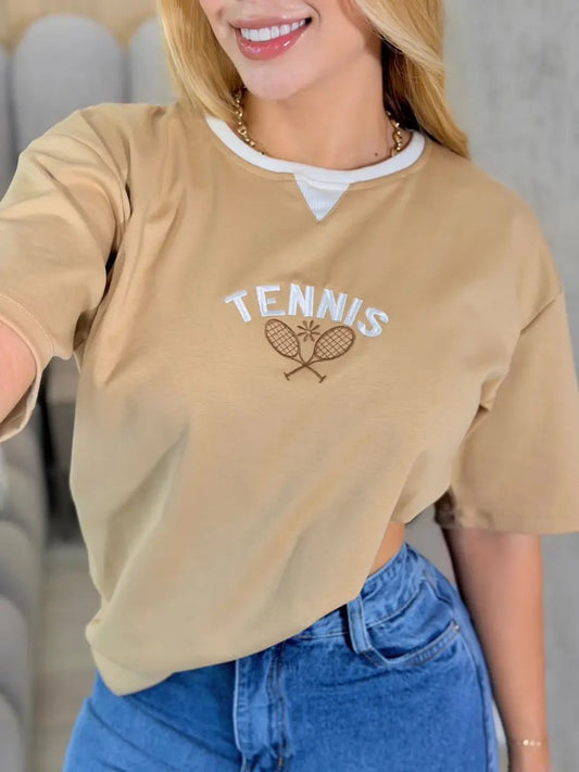 Camiseta oversized Tennis - EMA COLOMBIA