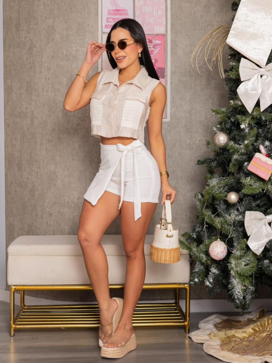 Chaleco Dania crudo - EMA COLOMBIA