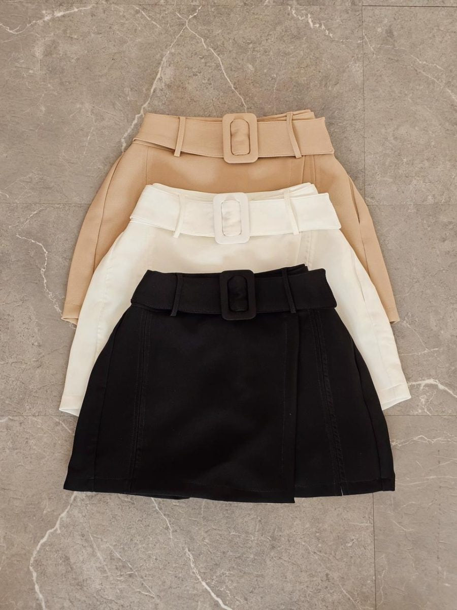 Falda short( camel) - EMA COLOMBIA