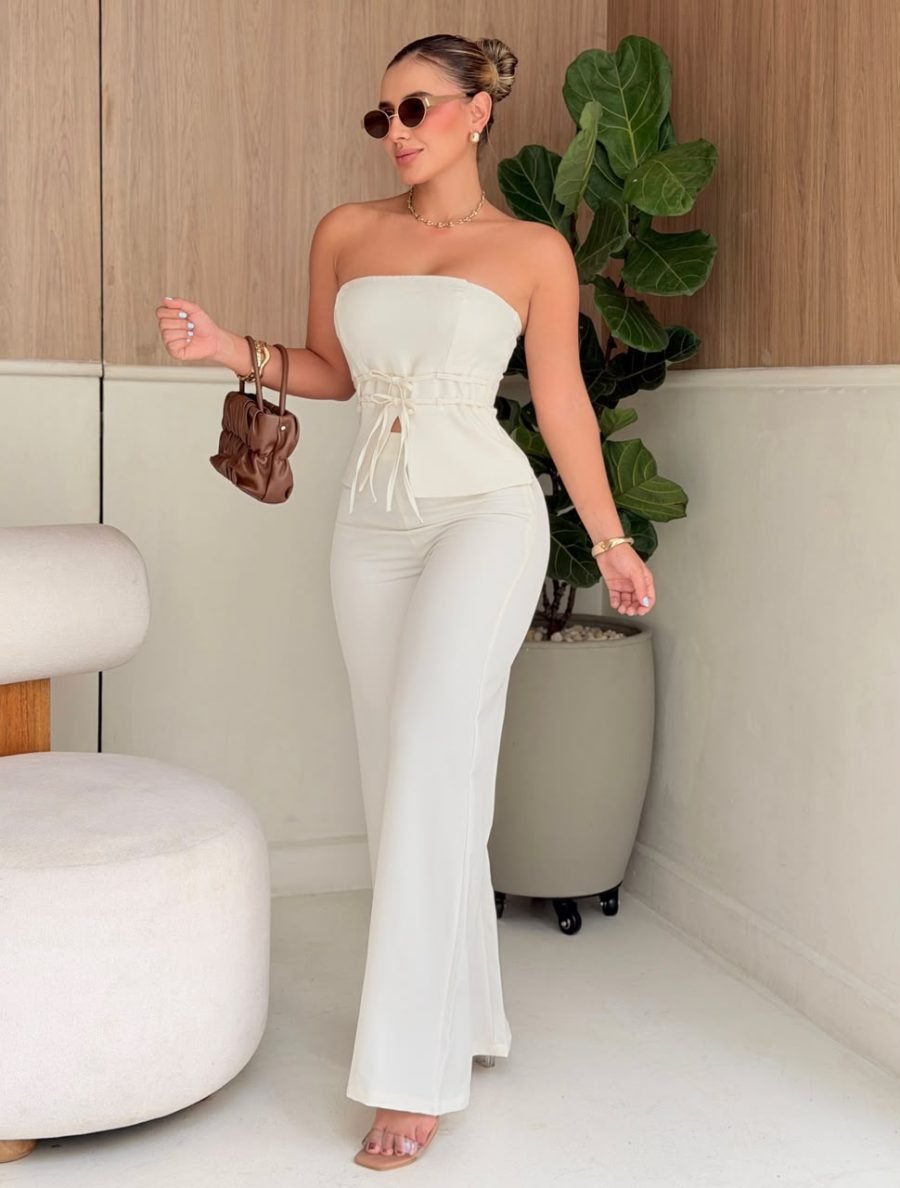 Pantalón Aleida (marfil) - EMA COLOMBIA