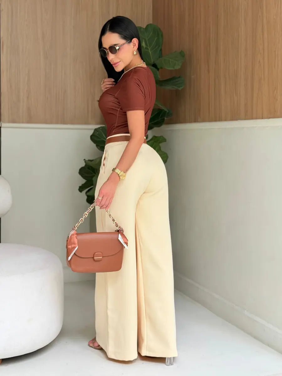 Pantalon Arizona (mantequilla) - EMA COLOMBIA