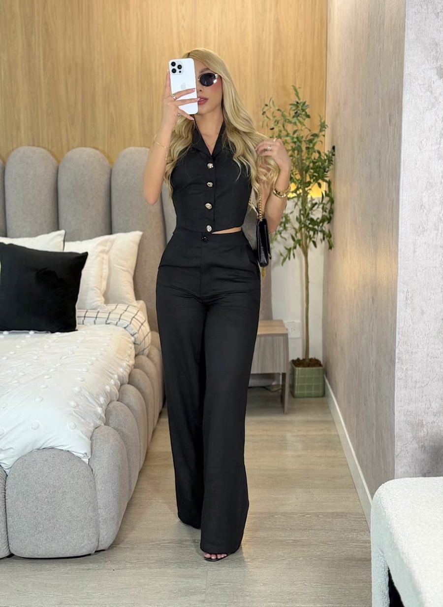 Pantalon coco (negro ) - EMA COLOMBIA