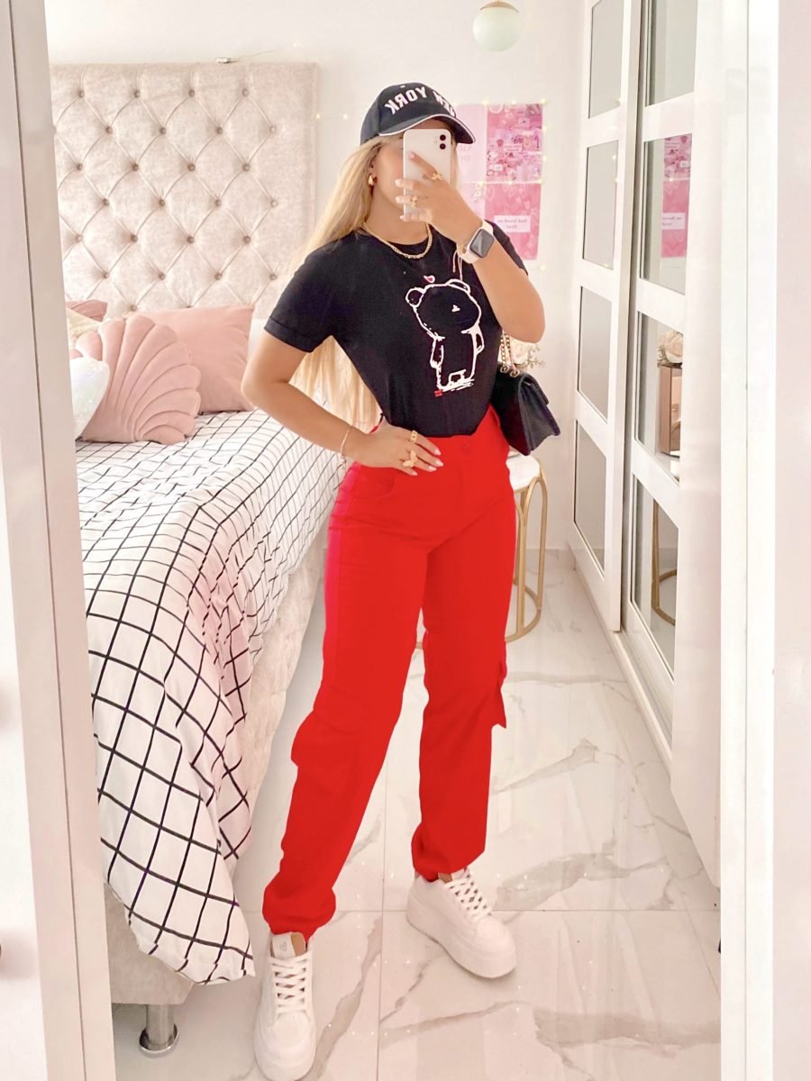 Pantalon Eloise rojo - EMA COLOMBIA