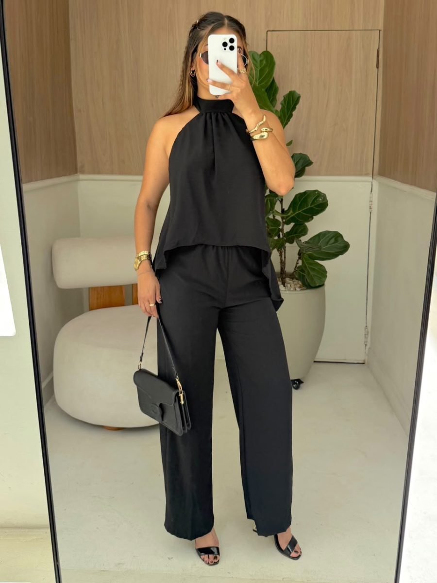 Set pantalon alea (negro ) - EMA COLOMBIA
