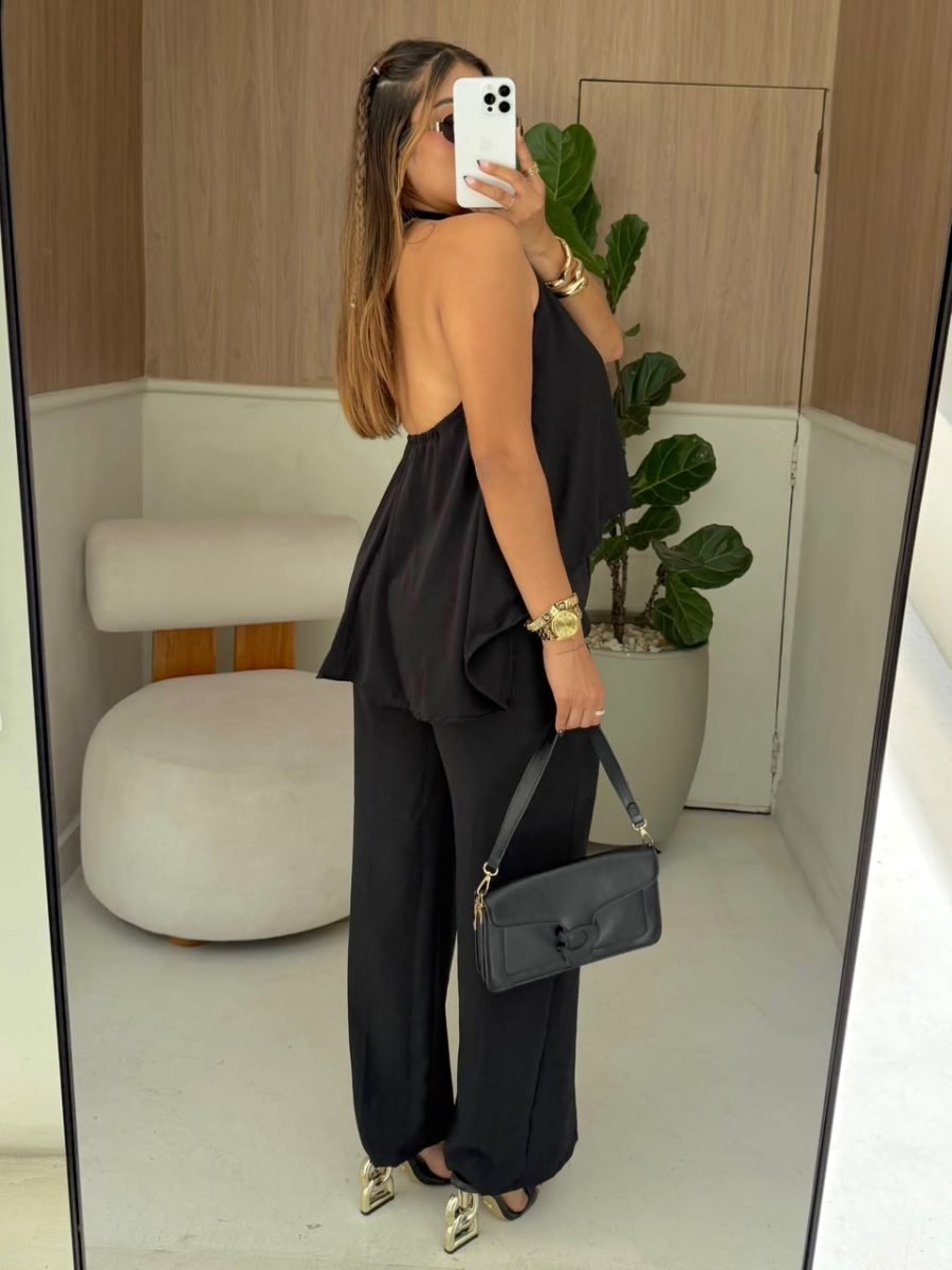 Set pantalon alea (negro ) - EMA COLOMBIA