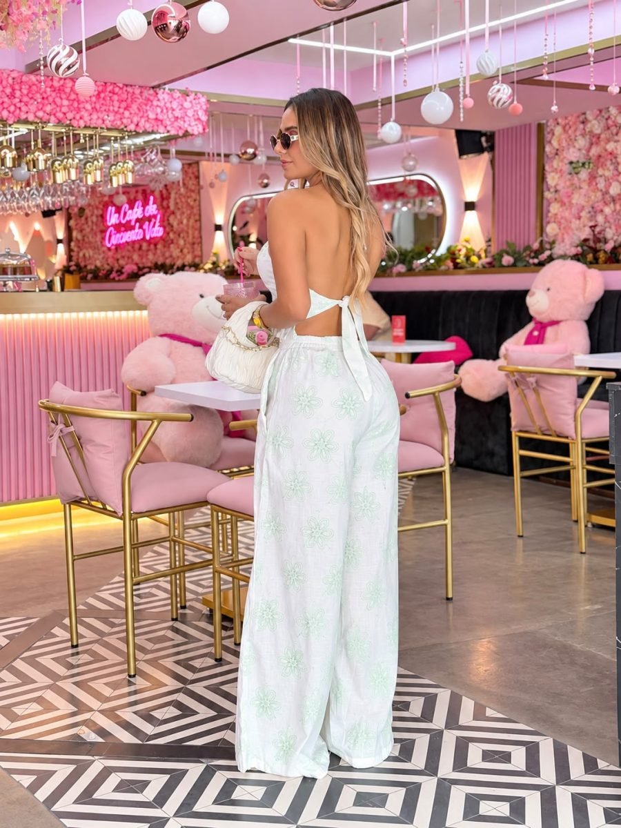 Set pantalon Atardecer ( verde claro ) - EMA COLOMBIA
