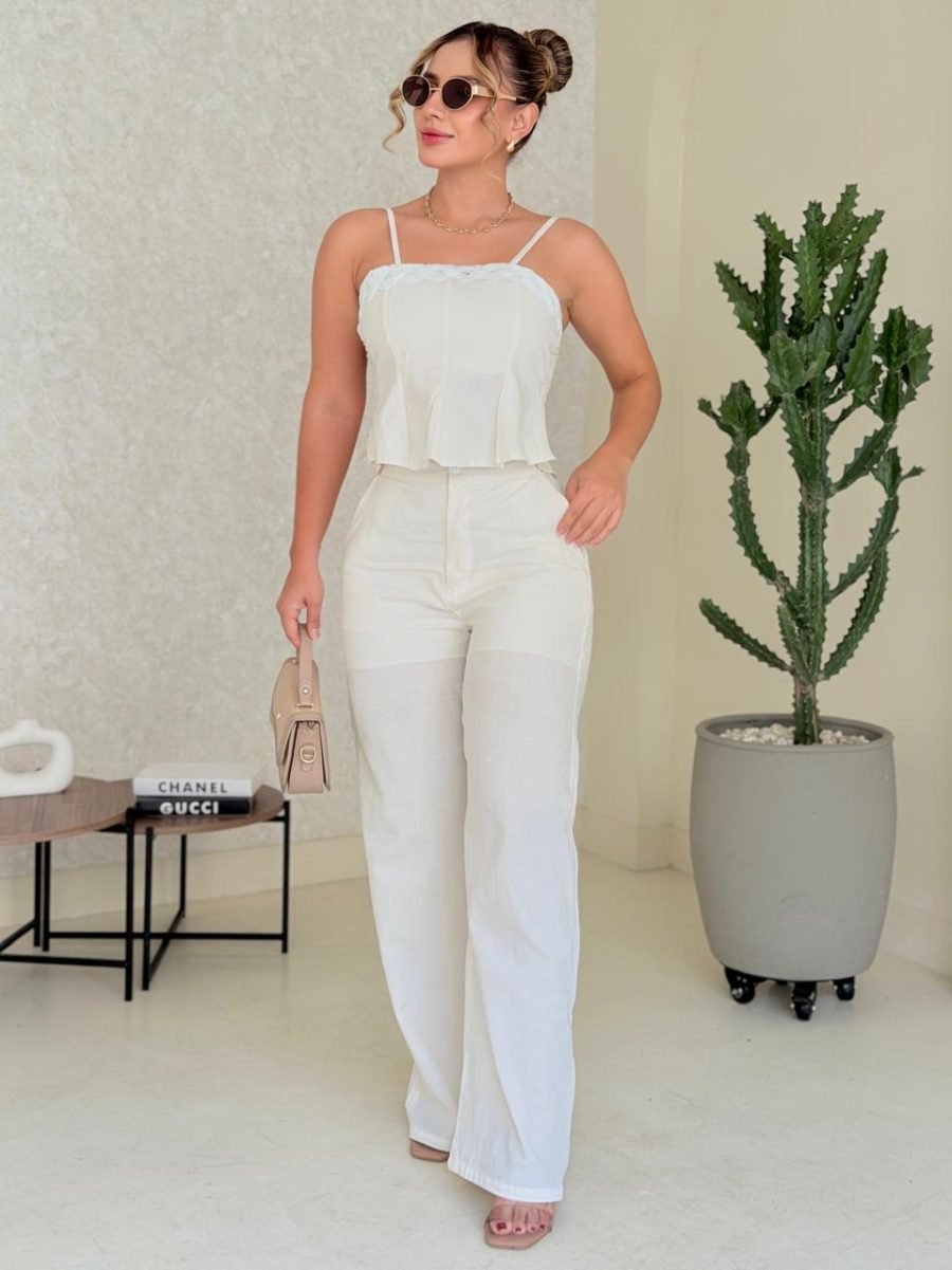 Set pantalon Dubai (crudo) - EMA COLOMBIA